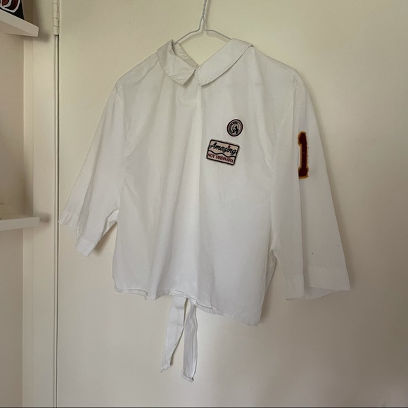 Zara collared t-shirt with patches - Picture 6 of 7